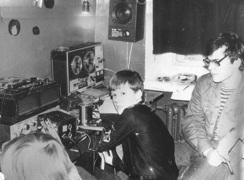 1988-10 Бурцев Саша и Ходжаев Гена в кинолаборатории 